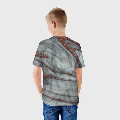Детская футболка Grey style pattern / 3D-принт – фото 4