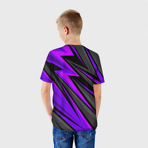 Детская футболка Спорт униформа - пурпурный / 3D-принт – фото 4