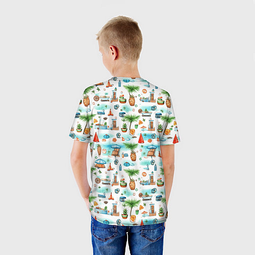 Детская футболка Летний микс / 3D-принт – фото 4