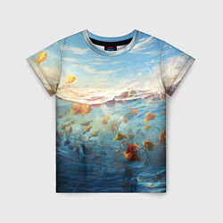 Детская футболка Рыбки выплескиваются из воды