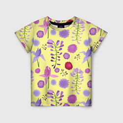 Детская футболка Фиолетовый цветник