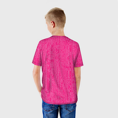 Детская футболка Очень розовый / 3D-принт – фото 4