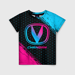 Детская футболка Changan - neon gradient