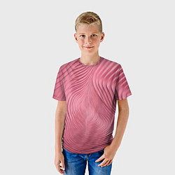 Футболка детская Фантазия в малиновом, цвет: 3D-принт — фото 2