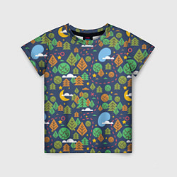 Детская футболка Ночной лес