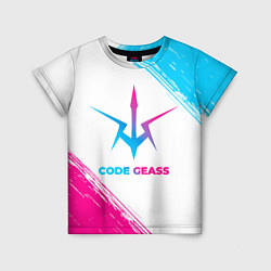 Детская футболка Code Geass neon gradient style