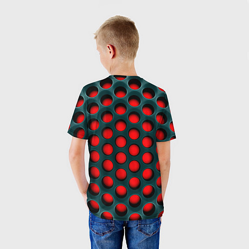 Детская футболка Сотовая структура 3D / 3D-принт – фото 4