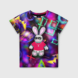 Футболка детская Кролик в футболке, цвет: 3D-принт