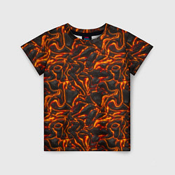 Детская футболка Огненная лава