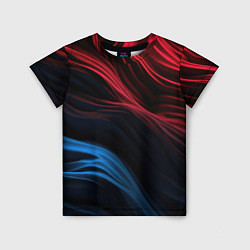 Детская футболка Blue red black