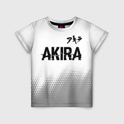 Детская футболка Akira glitch на светлом фоне: символ сверху