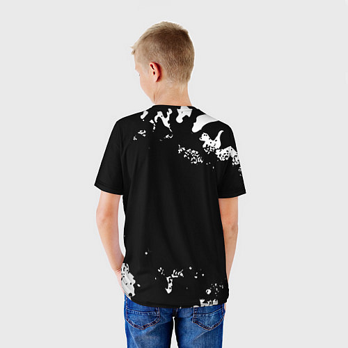 Детская футболка Gears of War glitch на темном фоне / 3D-принт – фото 4