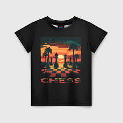 Детская футболка Chess - на закате