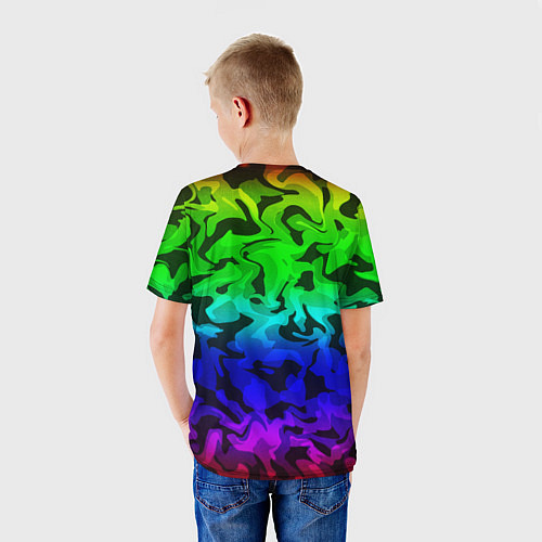 Детская футболка Камуфляж спектр / 3D-принт – фото 4