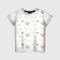 Детская футболка Cute hearts