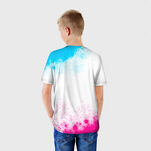 Детская футболка Bleach neon gradient style / 3D-принт – фото 4