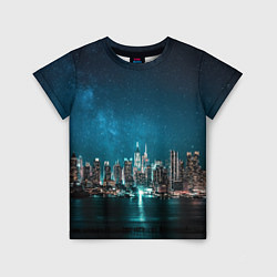 Детская футболка Большой город в звездах