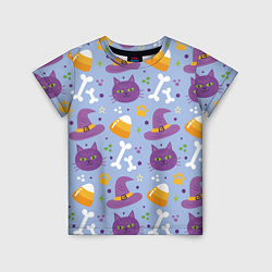 Детская футболка Кошачий хэллоуин