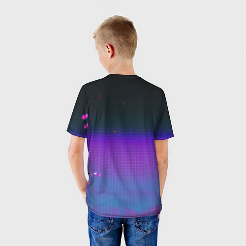 Детская футболка Nier automata 2b neon / 3D-принт – фото 4