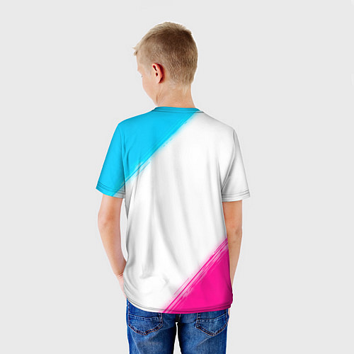 Детская футболка Dark Souls neon gradient style / 3D-принт – фото 4