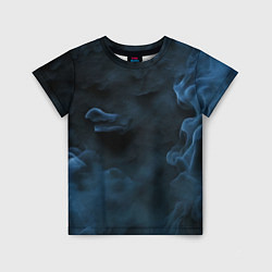 Детская футболка Синий туман текстура от нейросети