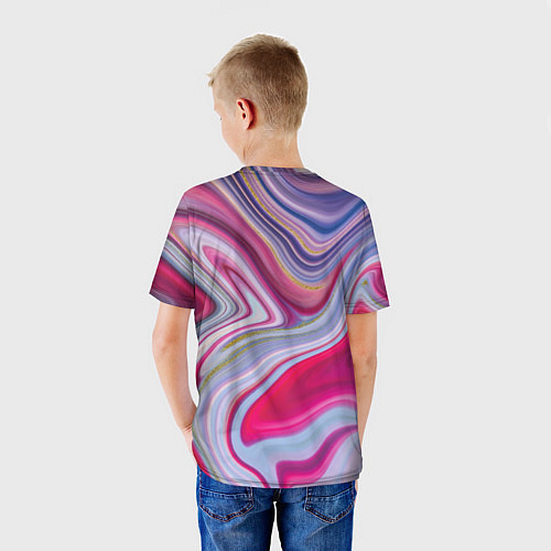 Детская футболка Scarlet waves / 3D-принт – фото 4