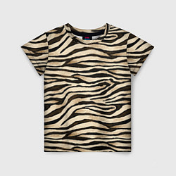 Детская футболка Шкура зебры и белого тигра
