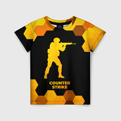 Детская футболка Counter Strike - gold gradient