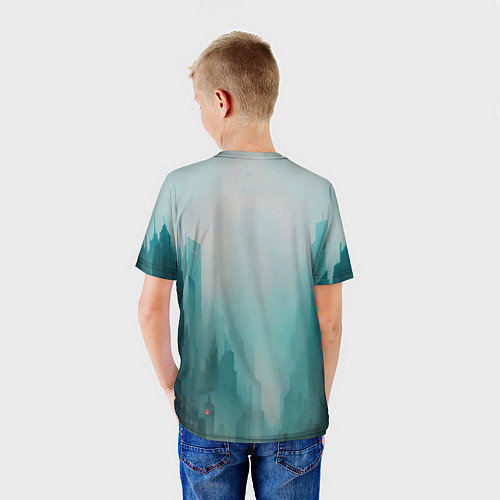 Детская футболка Мрачный киберпанк персонаж / 3D-принт – фото 4