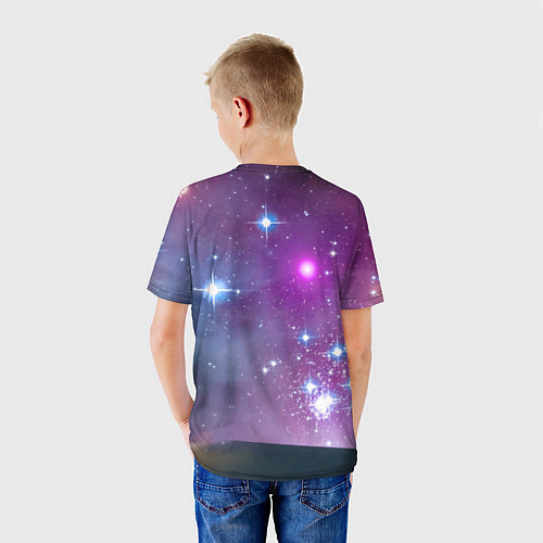 Детская футболка Панда бравый космонавт - нейросеть / 3D-принт – фото 4