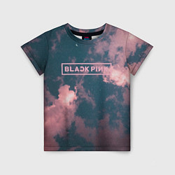 Детская футболка Blackpink - pink clouds