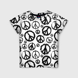 Детская футболка Many peace logo
