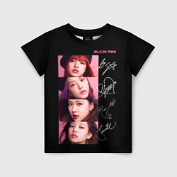 Детская футболка Blackpink Autographs