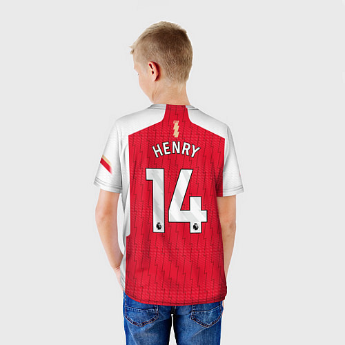Детская футболка Тьерри Анри Арсенал Лондон форма домашняя / 3D-принт – фото 4