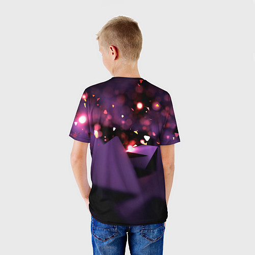 Детская футболка Blackpink purple / 3D-принт – фото 4