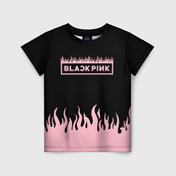 Детская футболка Blackpink - flames