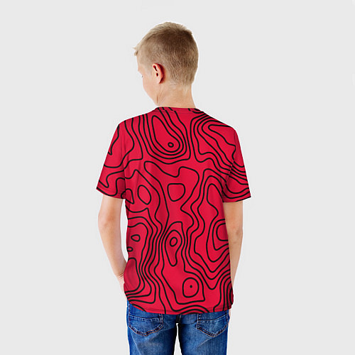 Детская футболка T1 форма red / 3D-принт – фото 4