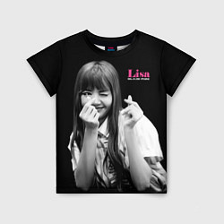 Детская футболка Blackpink Lisa Sign of love