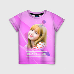 Детская футболка Blackpink Lisa pink