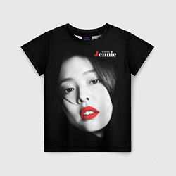 Детская футболка Blackpink Jennie Red lips