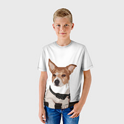 Футболка детская Джек-рассел терьер, цвет: 3D-принт — фото 2