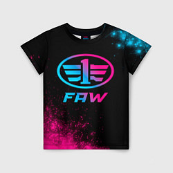 Детская футболка FAW - neon gradient