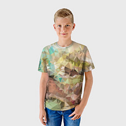 Футболка детская Abstraction mosaic, цвет: 3D-принт — фото 2