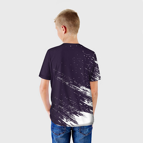 Детская футболка Михаил космонавт отдыхает на Луне / 3D-принт – фото 4