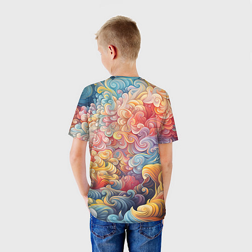 Детская футболка Леопард в тропиках / 3D-принт – фото 4