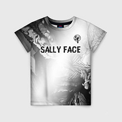 Детская футболка Sally Face glitch на светлом фоне: символ сверху