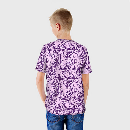 Детская футболка Мягкий сиреневый / 3D-принт – фото 4