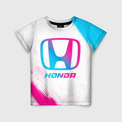 Футболка детская Honda neon gradient style, цвет: 3D-принт