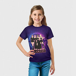 Футболка детская Blackpink девушки с лого, цвет: 3D-принт — фото 2
