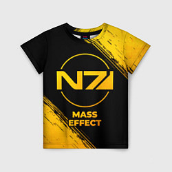 Детская футболка Mass Effect - gold gradient